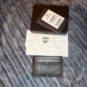 Mcm card holder black